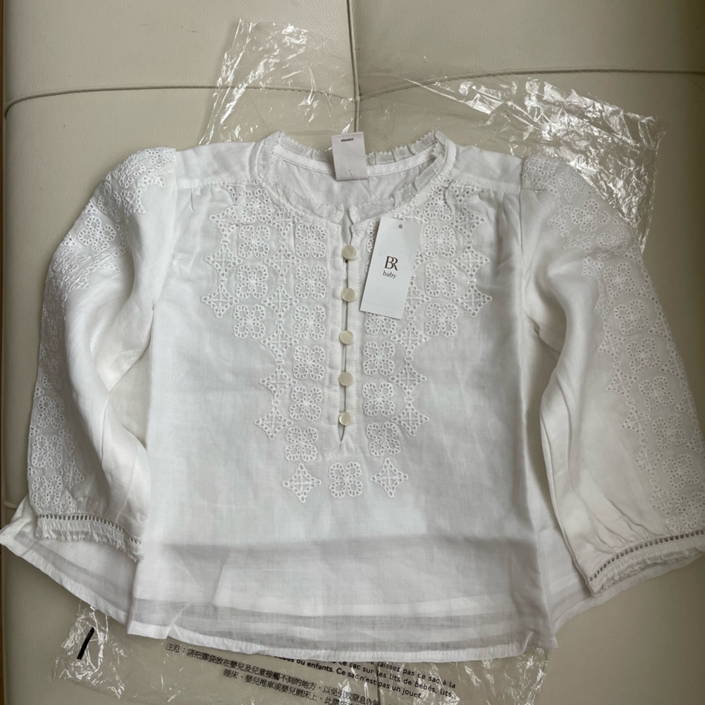 Banana Republic Kids White Embroidered Top